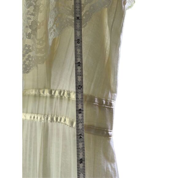 Roberta California Vintage Boho Prairie Cottagecore off white maxi dress - Picture 4 of 15